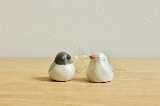 【新作】ユリカモメ 夏鳥と冬鳥(国産ヒノキの木箱入り)※受注制作の画像1枚目