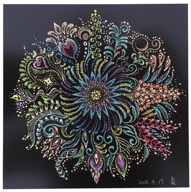 曼荼羅屋オリジナルポストカード「Tropical Mandala」の画像1枚目