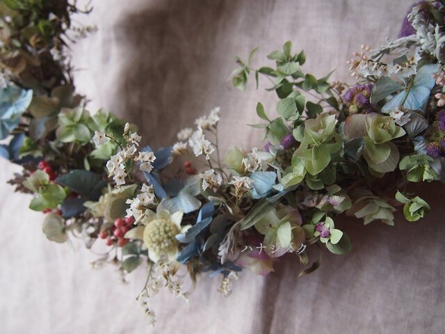 夢見る花たち＊オーバルリース | iichi 日々の暮らしを心地よく