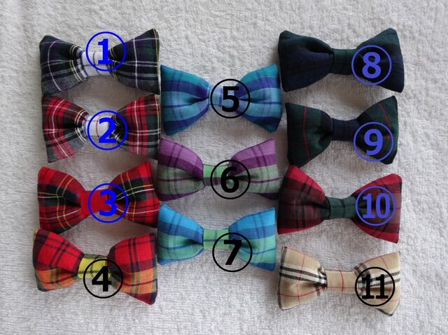 タータンチェックのリボンのヘアゴム | iichi 日々の暮らしを心地よく