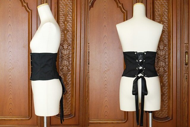 リボンレースアップコルセット | iichi 日々の暮らしを心地よくする