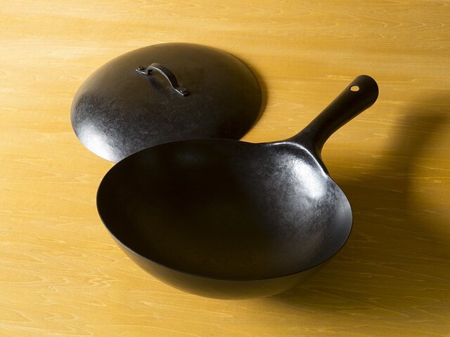 11インチ Real Classic 中華鍋(北京鍋)蓋付きセット "Simple"の画像1枚目
