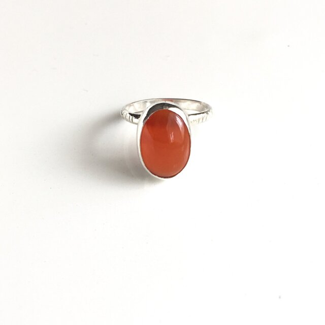 Drop stone ring /Carnelianの画像1枚目