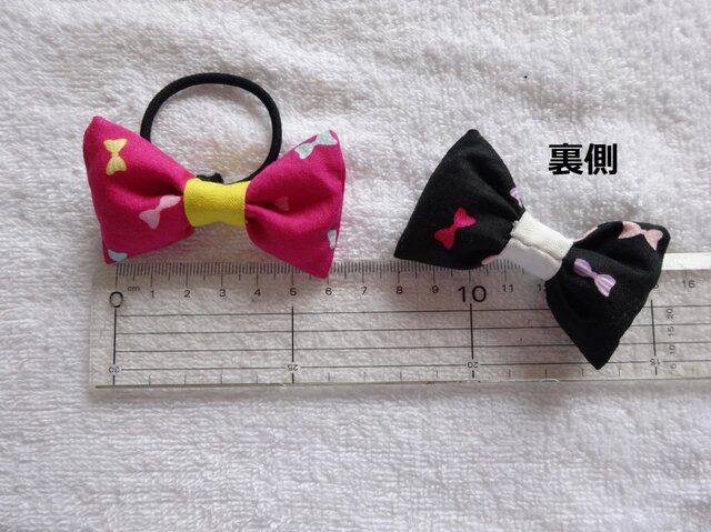 りぼん＆リボンのヘアゴム | iichi 日々の暮らしを心地よくする