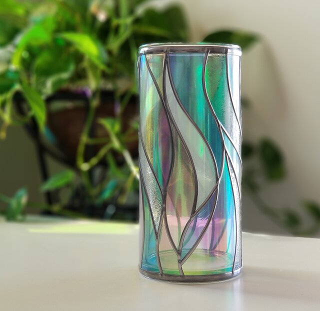 工芸品　ガラス花瓶　合わせガラス 全日本送料無料 工芸品 ガラス花瓶 合わせガラス 工芸品 - 工芸品