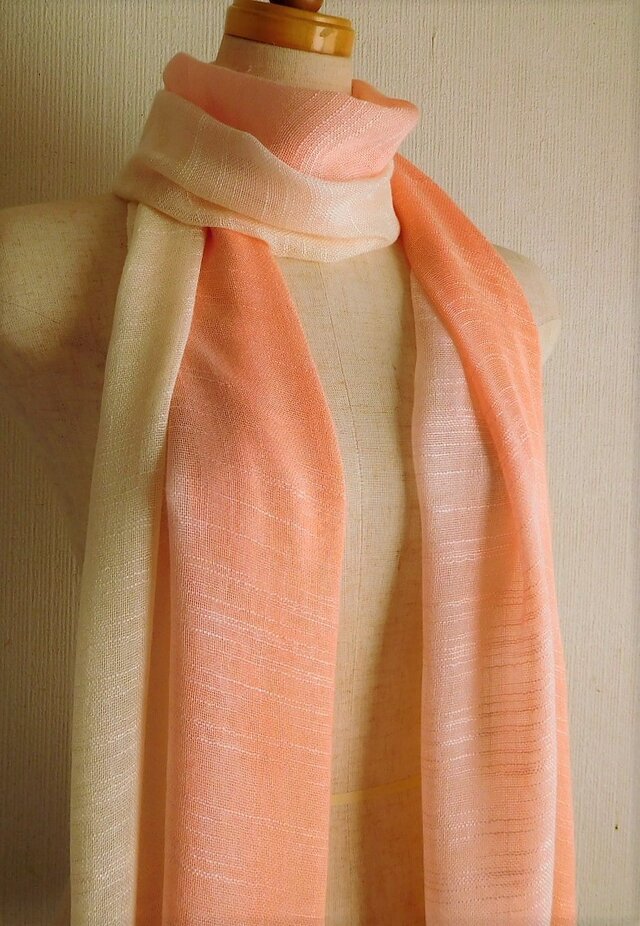 バンブー(竹)ストール「鴇羽色~承和色47cm×202cm」の画像1枚目