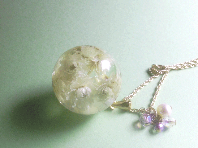 Botanical jewelry 山母子 L ネックレスの画像1枚目