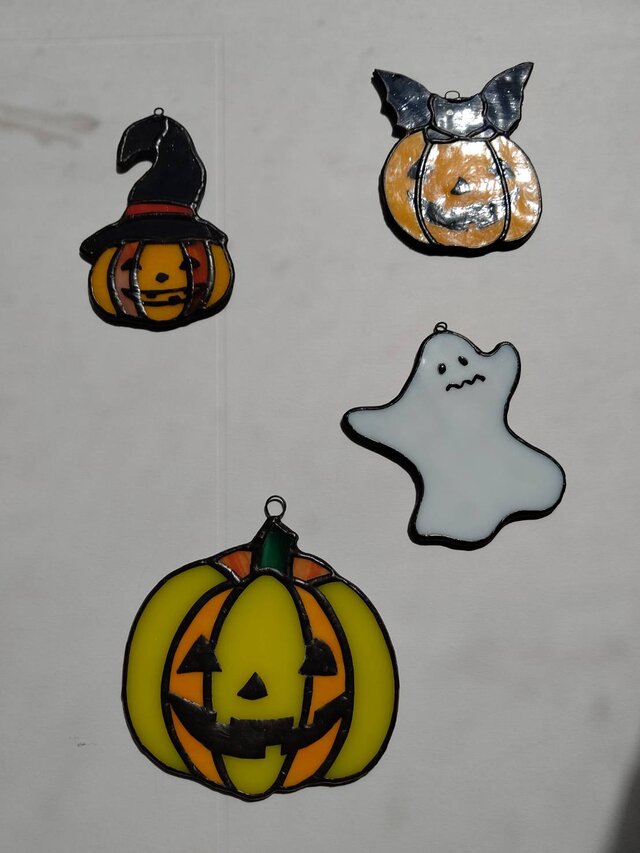 ハロウィン こうもりかぼちゃおばけ おばけ Yoshiko Yano Iichi ハンドメイド クラフト作品 手仕事品の通販