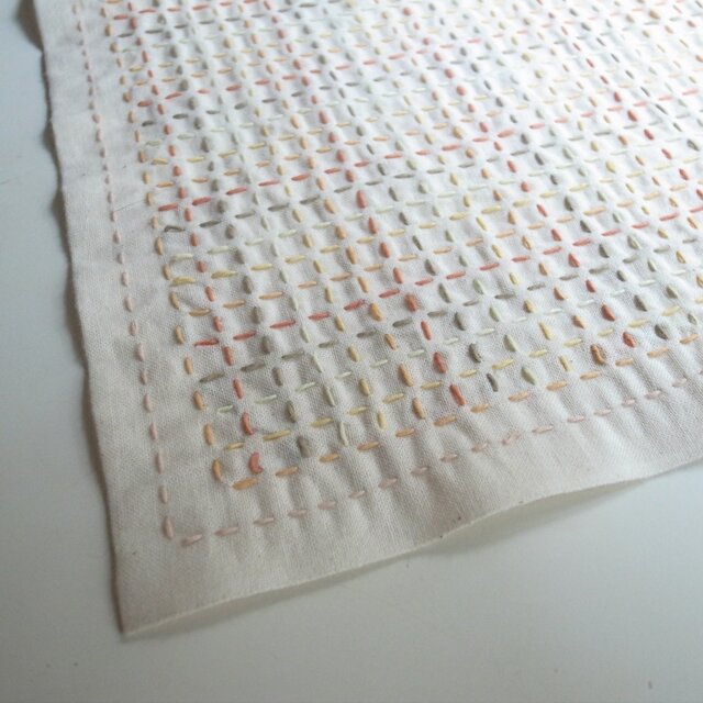 刺し子 花ふきん no.51の画像1枚目
