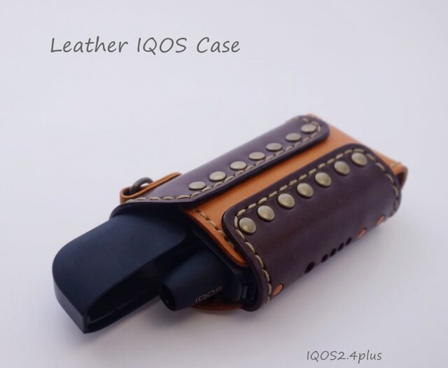 【オーダーメイド】カラフルレザーIQOSケースA【IQOS2.4plus専用】【刻印・ラッピング・送料無料】の画像1枚目
