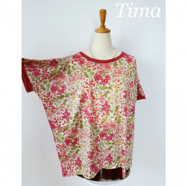 リバティ　エドナのオーバーサイズシャツ