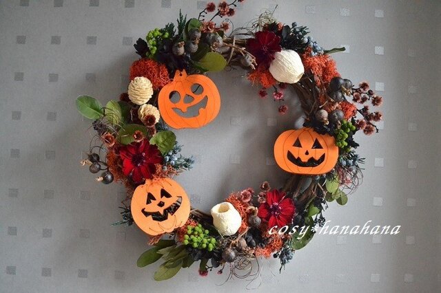 ユニークなハロウィンwreathの画像1枚目