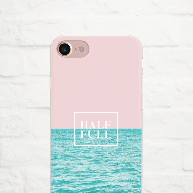 Beach Half Full クリアソフト ケースの画像1枚目