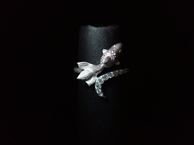 K10WG Poisson rouge Ring - 金魚 -の画像1枚目
