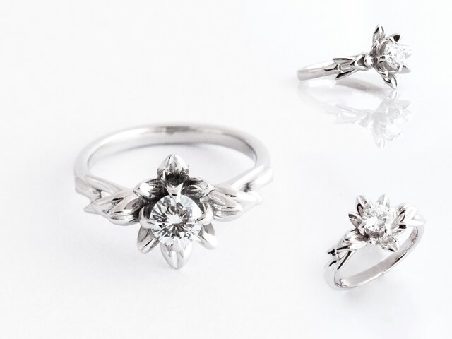 CorinthianEngagemet Ring コリンシアン婚約指輪 0.42ctダイヤモンドの画像1枚目