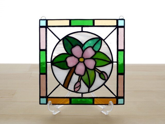 ステンドグラス ミニパネル 桜 15cm | iichi 日々の暮らしを心地よく