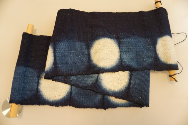 受注制作】藍染 タペストリー 丸 | iichi 日々の暮らしを