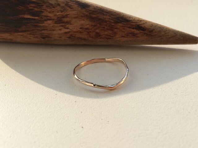 -SOLD OUT- simple gold ring No.4(k10)の画像1枚目