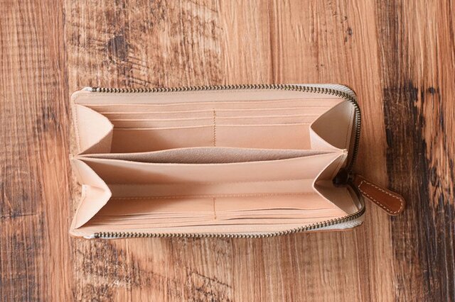 【匿名送料込み★新品】馬革　牛革　着脱式セパレートモデル　ラウンド　長財布 長財布 ラウンドファスナー バンタンレザー 播州レザー 姫路