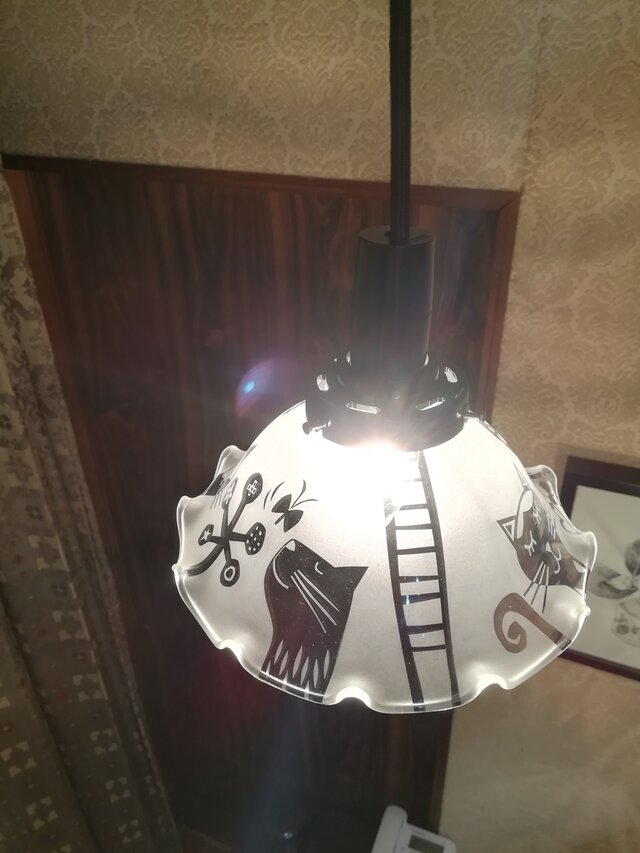 ランプ ニコニコ猫 (コード50cm)の画像1枚目