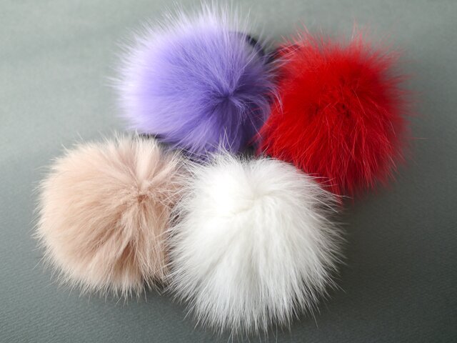 Winter　Collection✨　錆染め　リアルファー　　　　　　ヘアーゴム Winter Collection✨ 錆染め リアルファー ヘアーゴム