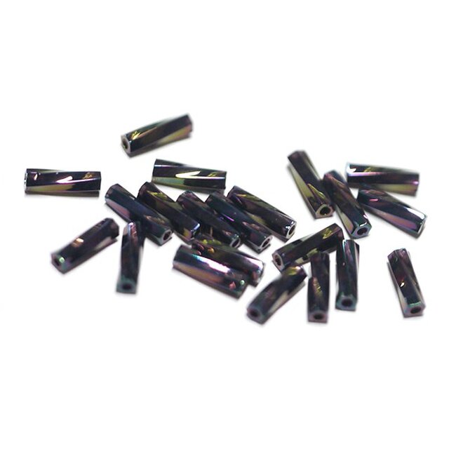 【10g(約335個入り)】日本製MIYUKI社TW454ツイストビーズ〜オーロラパープルカラーの画像1枚目