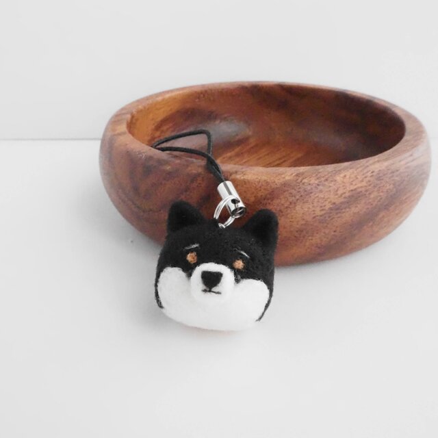 羊毛フェルト 旅柴 豆柴 黒柴 柴犬 犬 ハンドメイド 〜ともじろう〜
