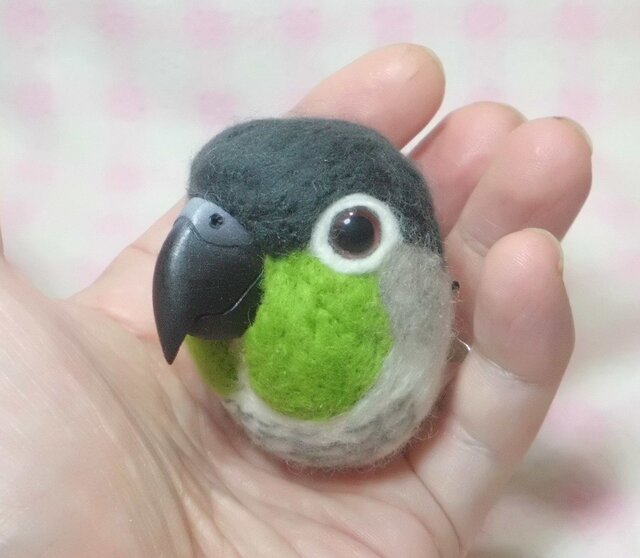 ウロコインコ☆マグネット/ブローチどちらか選択 受注作成 羊毛