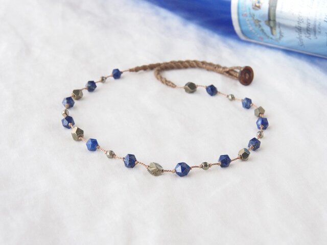 【Sale】Antico Brillio(ラピスラズリ×パイライト)の画像1枚目