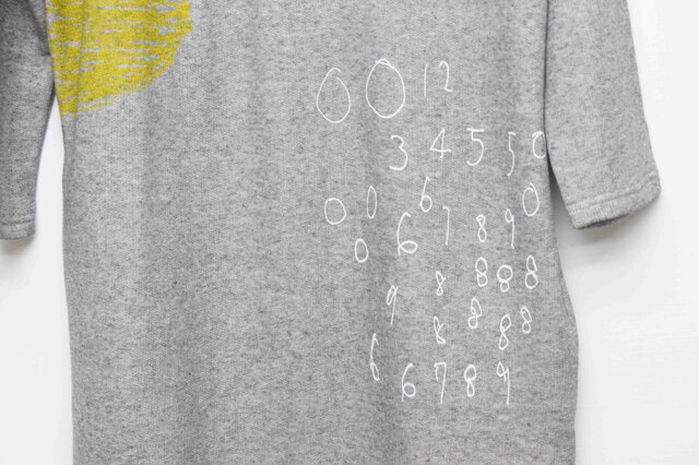 スウェットワンピ / 数字の画像1枚目