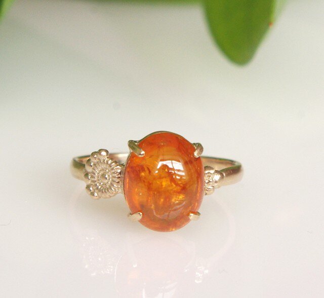 スペサルタイトガーネットK10リング BATU（ﾊﾞﾄｩ） | iichi 日々の