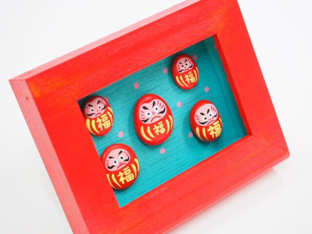 painted rock art 転ばないダルマさん!の画像1枚目
