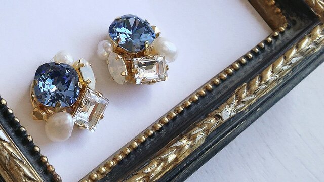Grace Blue ピアス・イヤリングの画像1枚目