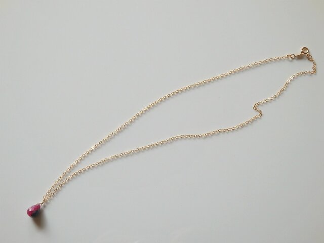 K14gf×ルビーインゾイサイト×ネックレス | iichi 日々の暮らしを