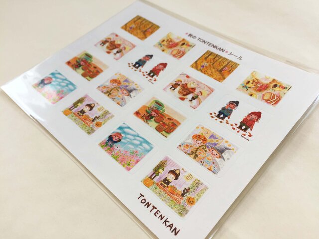 かわいい秋みつけた シールの画像1枚目