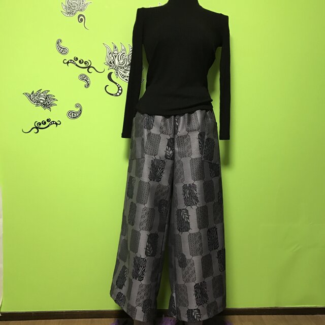 値下げ! ワイドパンツ de 着物 秋風の画像1枚目
