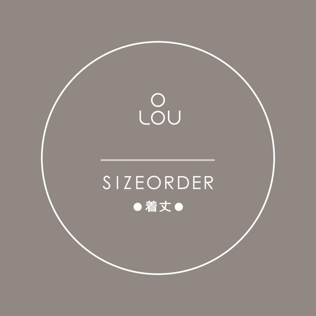 SIZE ORDER 着丈の画像1枚目