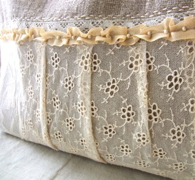 アンティークレースのトートバッグ(fleur) | iichi 日々の暮らし