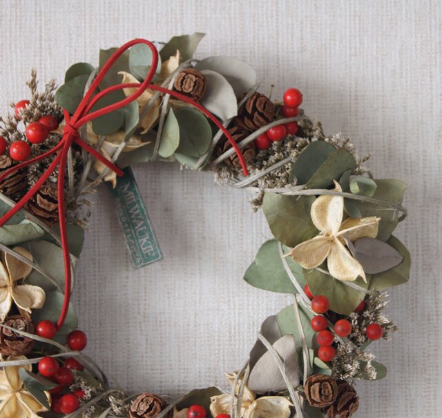Couronne de Noël W-129の画像1枚目