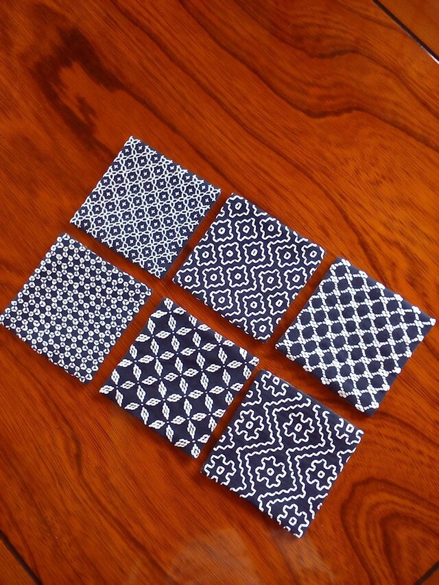 「刺し子」コースターの画像1枚目