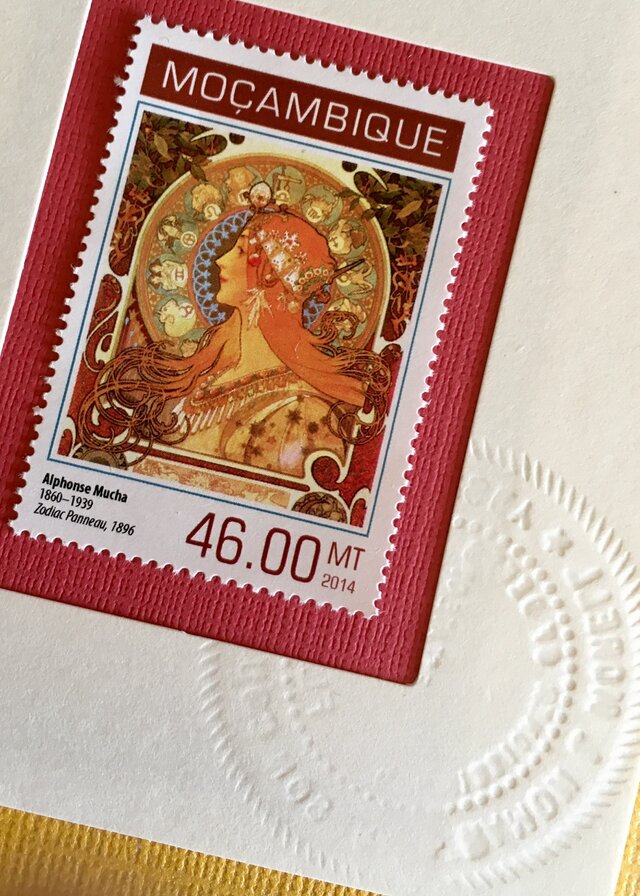 ちいさなartmuseum mocambique stamp の画像1枚目