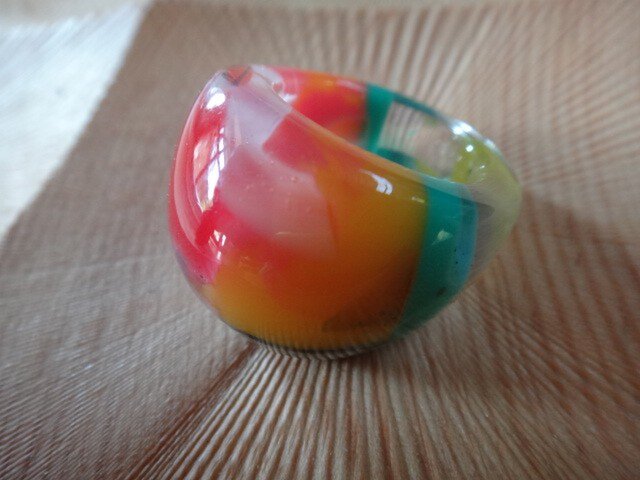 カラフルリング 赤の画像1枚目