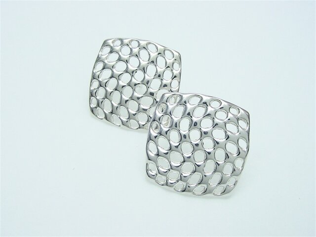 Silver ピアス(メッシュシリーズ)の画像1枚目