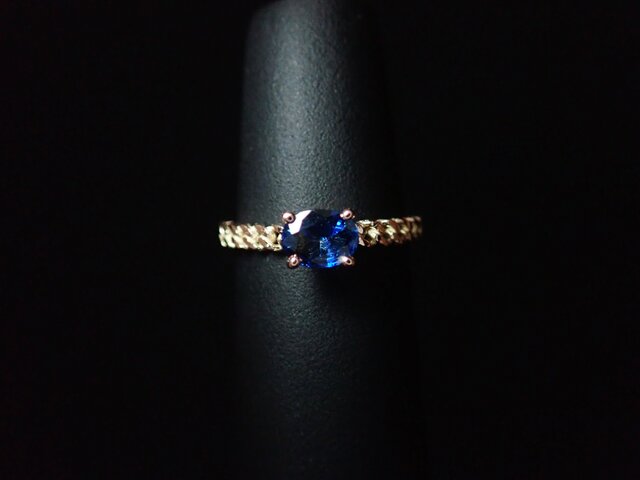 K10PG Sapphire-Chain Ring.の画像1枚目