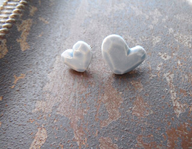 heart Shape pierce(水色)の画像1枚目