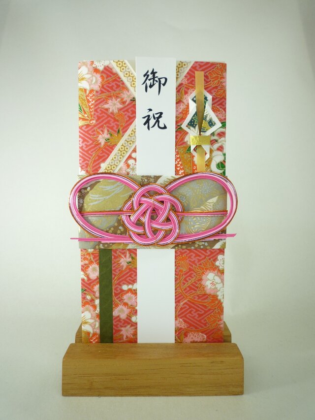 【送料無料】m297 友禅和紙と襖紙●着物の祝儀袋 の画像1枚目