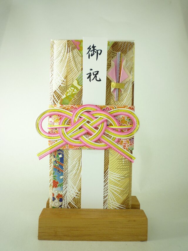 【送料無料】m287 友禅和紙と襖紙●着物の祝儀袋 の画像1枚目