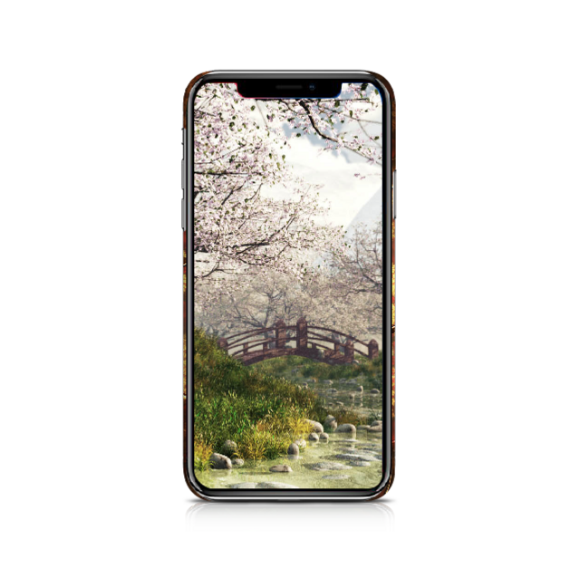 花鏡 - 和風 iPhoneケース【iPhone15/15Pro/15ProMax/15Plusも