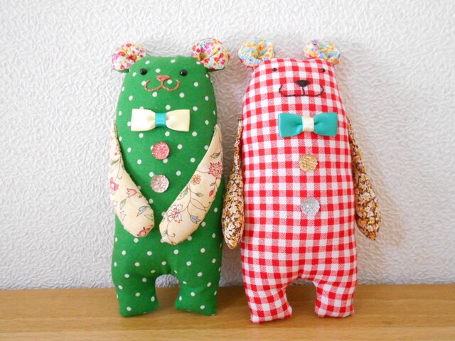 クリスマスカラーのパンナとココ 2の画像1枚目