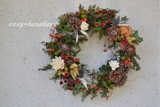 ドライのクリスマスwreathの画像1枚目